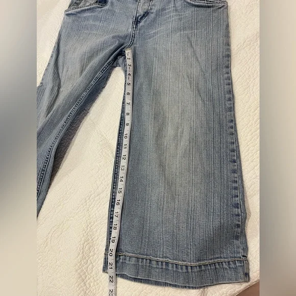 Vintage “Fire Jeans” 👖 size - 13 WIDE LEG Capri - Picture 9 of 11
